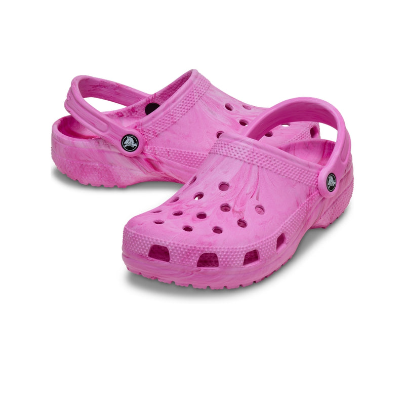 Giày Clog Unisex Crocs Classic Watercolor Marbled - Pink Swirl