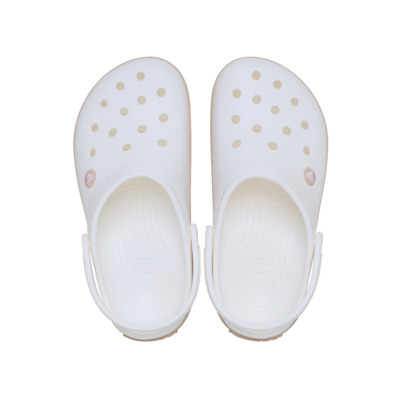 Giày Clog Unisex Crocs Crocband - White/Pink Caramel