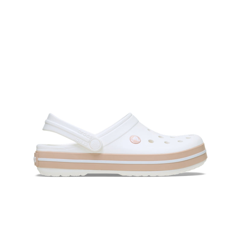 Giày Clog Unisex Crocs Crocband - White/Pink Caramel