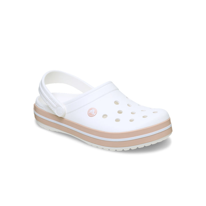 Giày Clog Unisex Crocs Crocband - White/Pink Caramel - Crocs™ Việt Nam