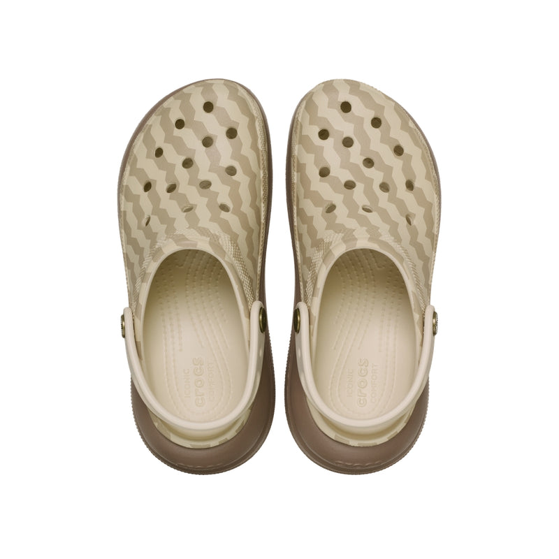 Giày Clog Unisex Crocs Crush Easy Chic - Latte