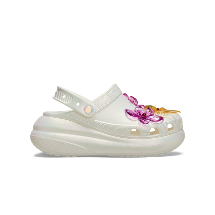 Giày Clog Unisex Crocs Crush Pearlized Florals - White - Crocs™ Việt Nam