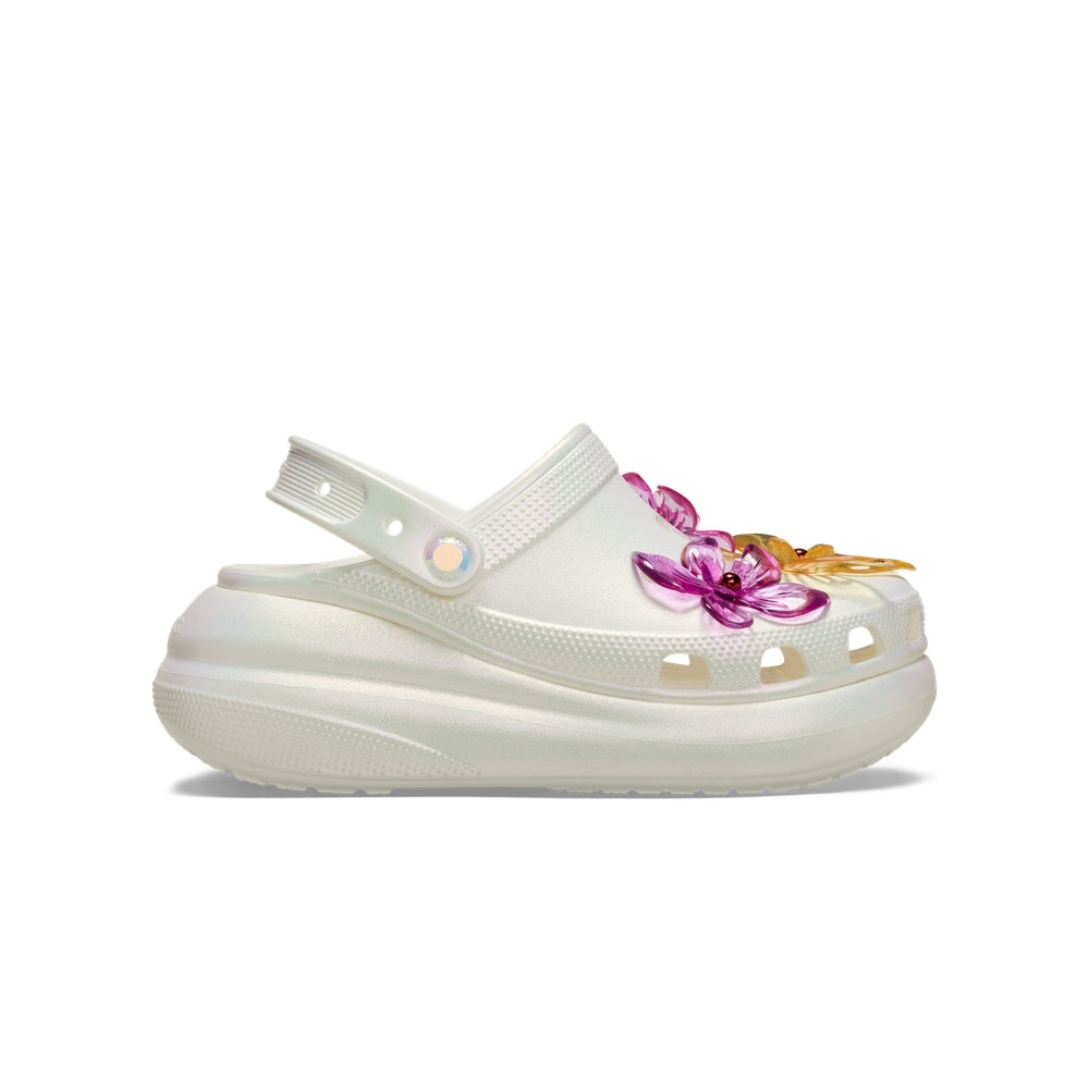 Giày Clog Unisex Crocs Crush Pearlized Florals - White