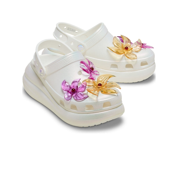 Giày Clog Unisex Crocs Crush Pearlized Florals - White - Crocs™ Việt Nam