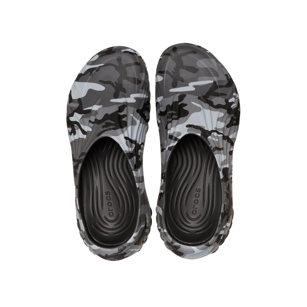 Giày Clog Unisex Crocs Echo Camo Wave - Black/Slate Grey