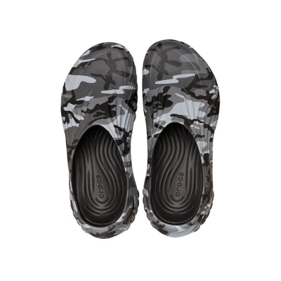 Giày Clog Unisex Crocs Echo Camo Wave - Black/Slate Grey