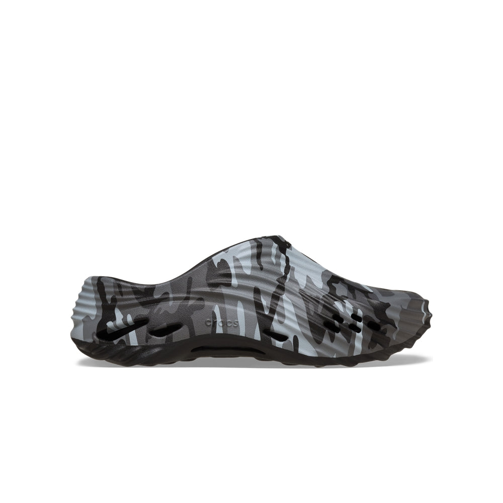 Giày Clog Unisex Crocs Echo Camo Wave - Black/Slate Grey
