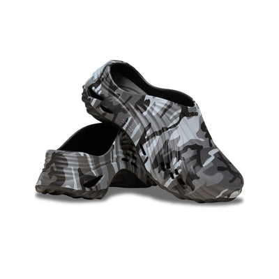 Giày Clog Unisex Crocs Echo Camo Wave - Black/Slate Grey
