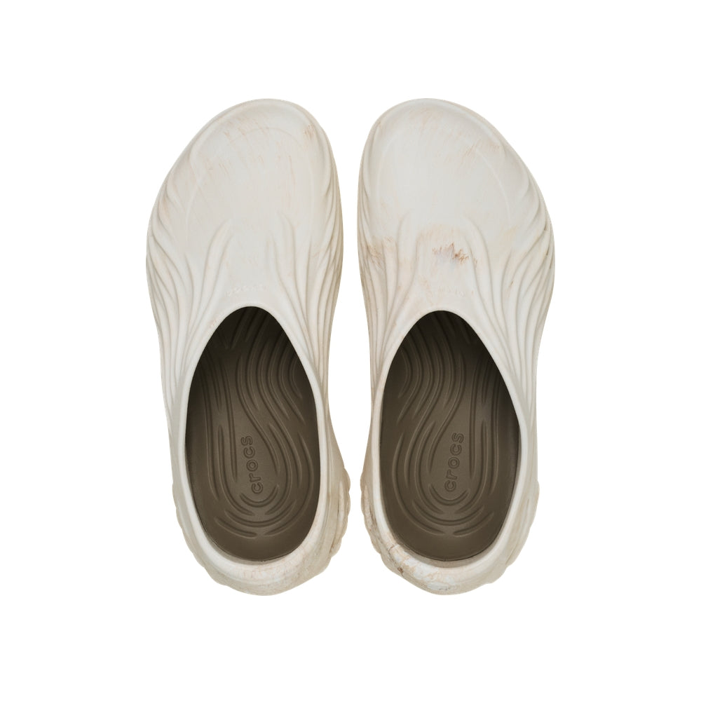 Giày Clog Unisex Crocs Echo Watercolor Marbled Wave - Bone