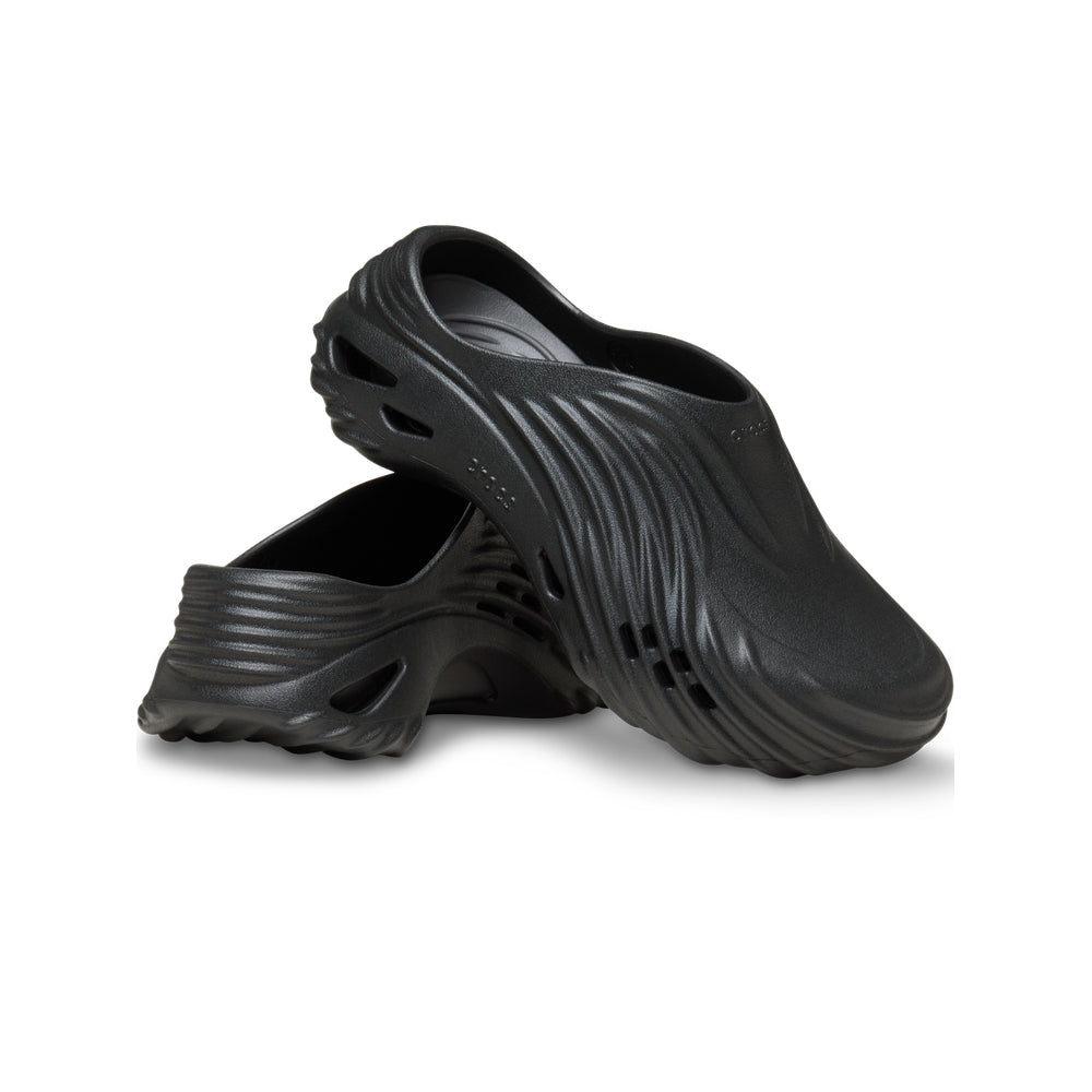 Giày Clog Unisex Crocs Echo Wave - Black/Black