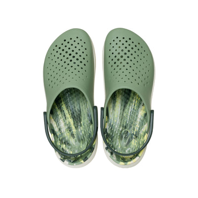 Giày Clog Unisex Crocs InMotion Marbled - Moss
