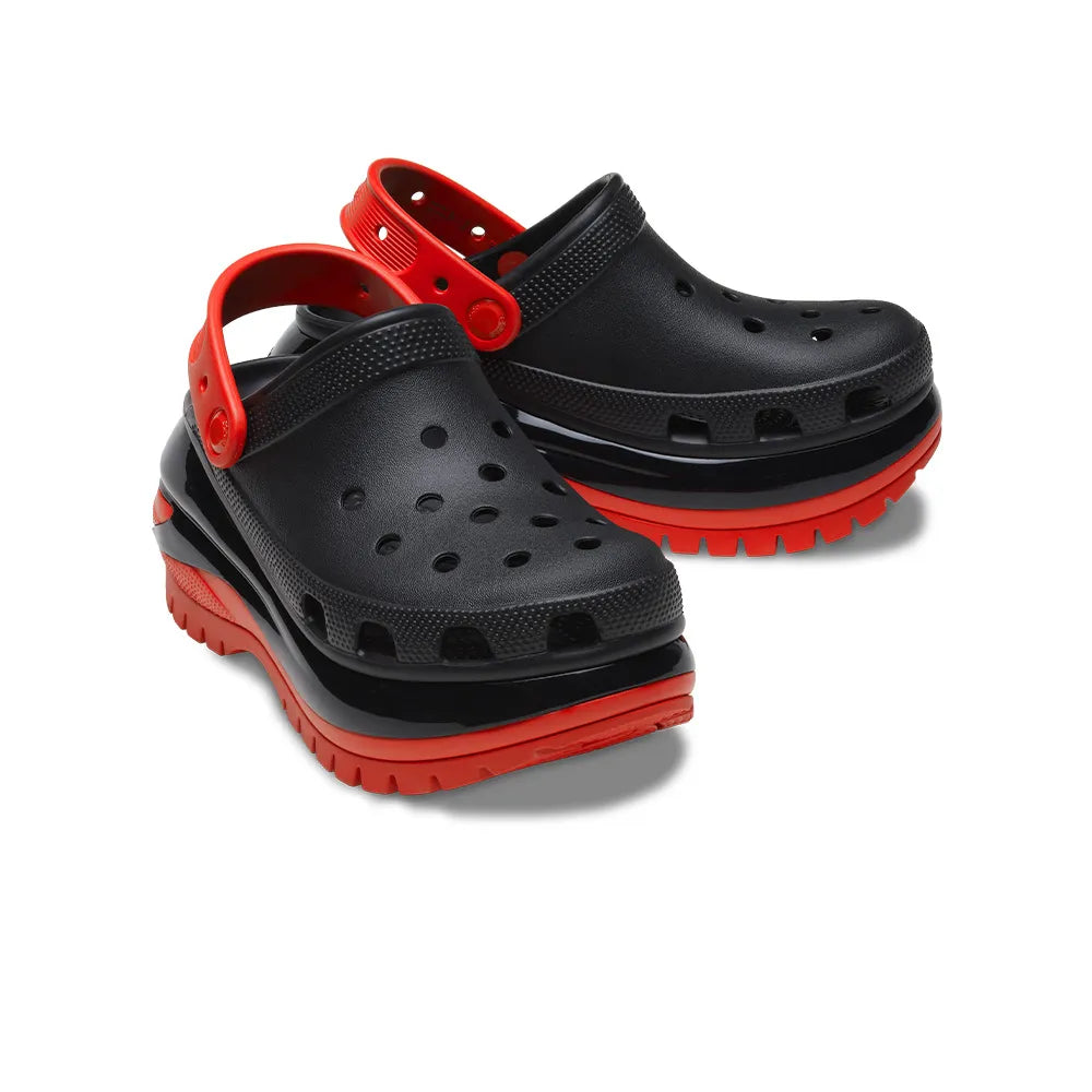 Giày Clog Unisex Crocs Mega Crush - Black/Varsity Red