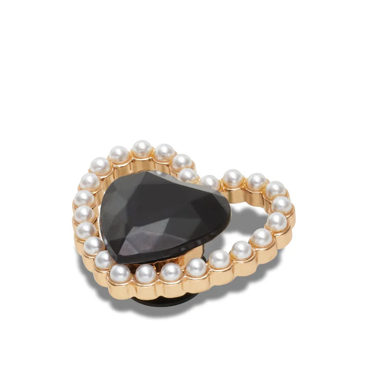 Jibbitz™ Charm Black Gem Pearl Heart - Crocs™ Việt Nam