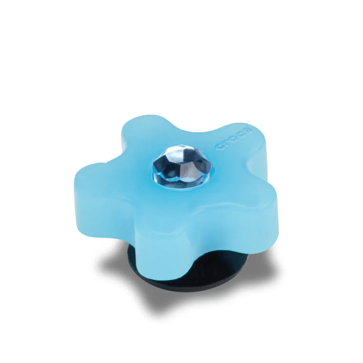 Jibbitz™ Charm Blue Acrylic Flower with Gem - Crocs™ Việt Nam