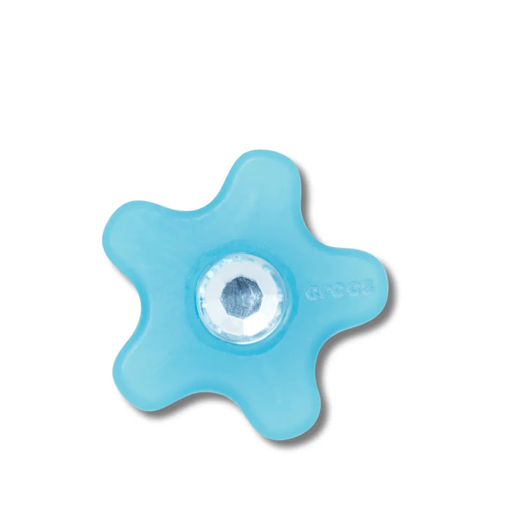 Jibbitz™ Charm Blue Acrylic Flower with Gem - Crocs™ Việt Nam