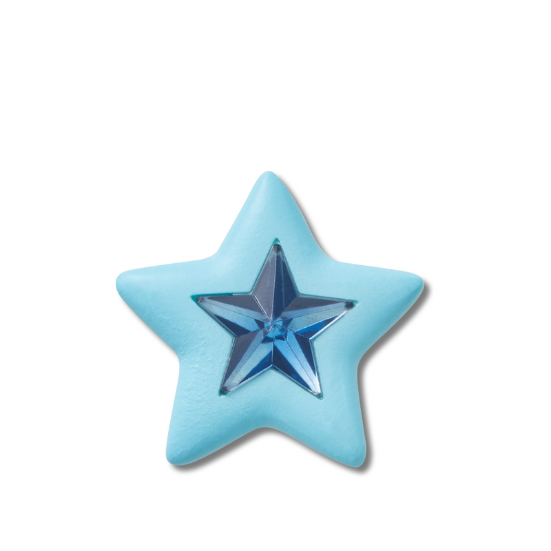 Jibbitz™ Charm Blue Star With Gem