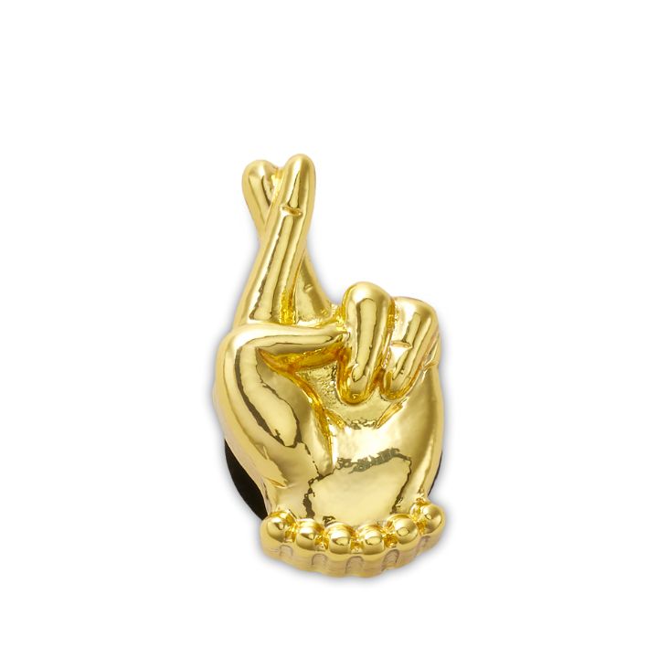Jibbitz™ Charm Gold Fingers Crossed - Crocs™ Việt Nam