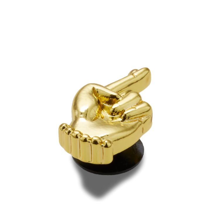Jibbitz™ Charm Gold Fingers Crossed - Crocs™ Việt Nam