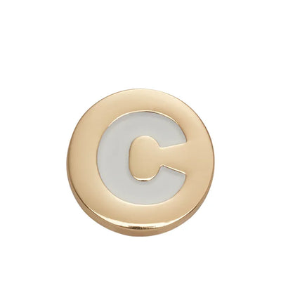 Jibbitz™ Charm Gold Letter C
