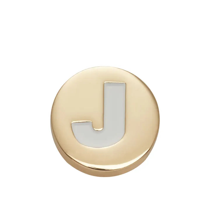 Jibbitz™ Charm Gold Letter J