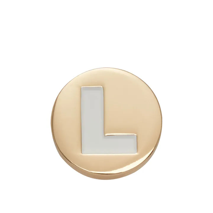 Jibbitz™ Charm Gold Letter L