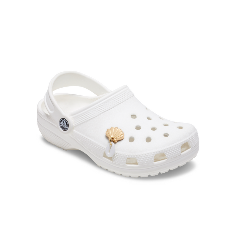 Jibbitz™ Charm Gold Seashell Puka Shell