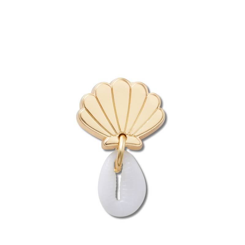 Jibbitz™ Charm Gold Seashell Puka Shell