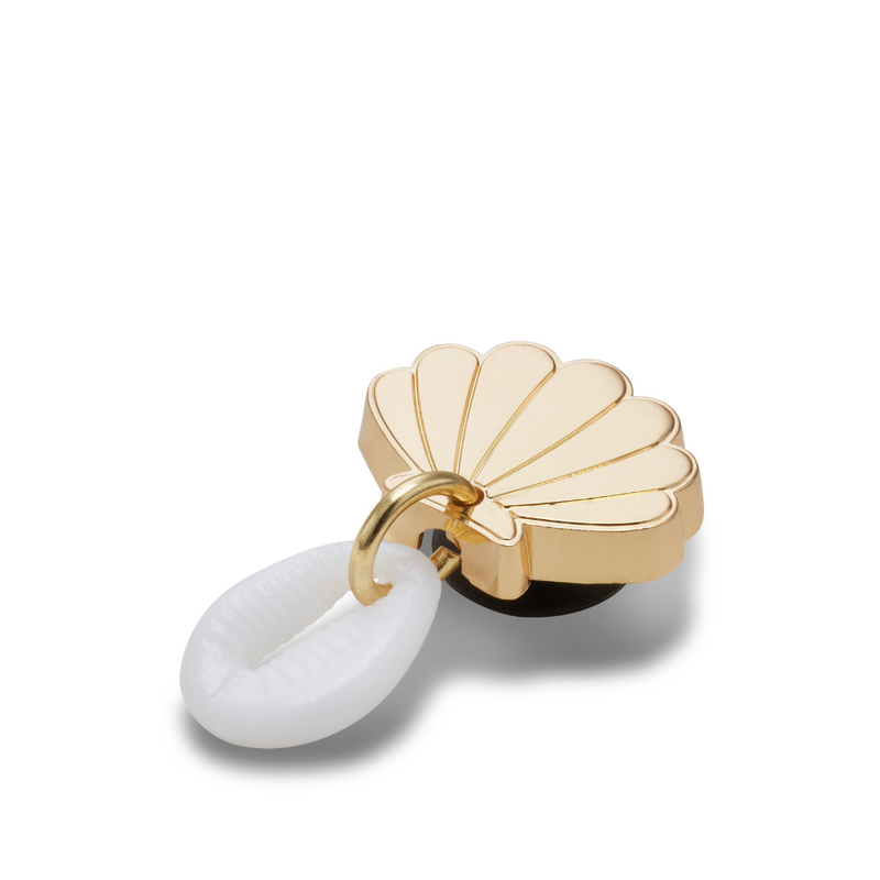 Jibbitz™ Charm Gold Seashell Puka Shell