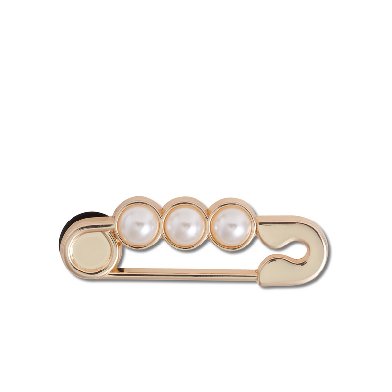 Jibbitz™ Charm Gold And Pearl Safety Pin