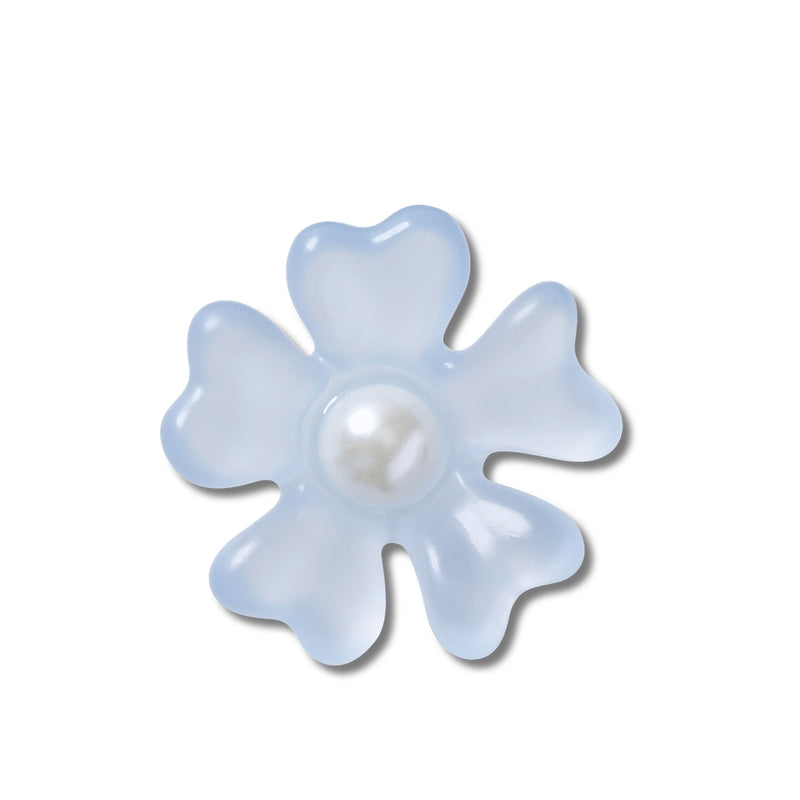Jibbitz™ Charm Gray Matte Pearl Flower
