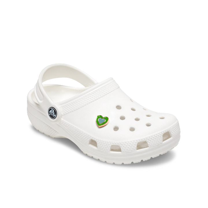 Jibbitz™ Charm Green Double Heart - Crocs™ Việt Nam