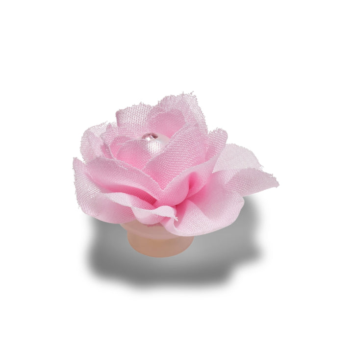 Jibbitz™ Charm Pink Fabric Flower With Pearl - Crocs™ Việt Nam