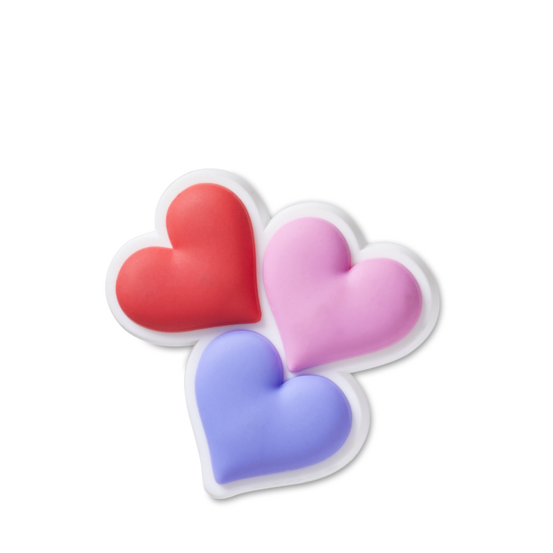 Jibbitz™ Charm Pride Heart Trio