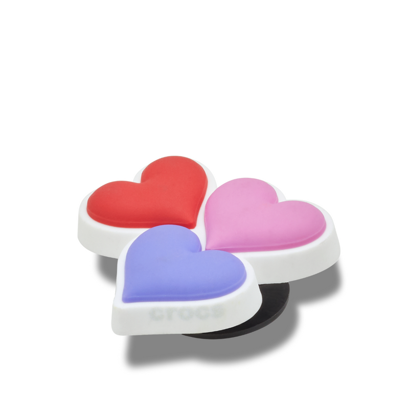 Jibbitz™ Charm Pride Heart Trio