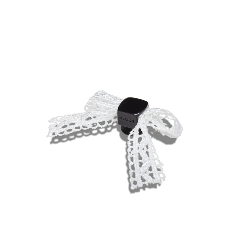Jibbitz™ Charm White Lace Bow