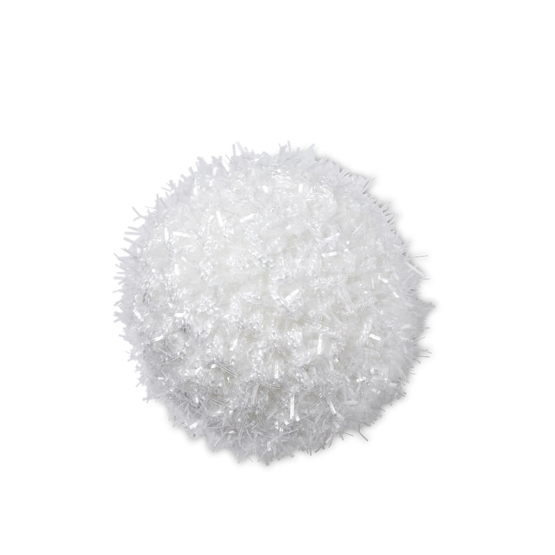Jibbitz™ Charm White Metallic Puff Ball