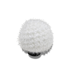Jibbitz™ Charm White Metallic Puff Ball