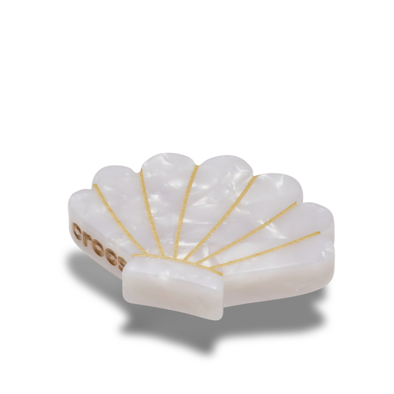 Jibbitz™ Charm White And Gold Seashell