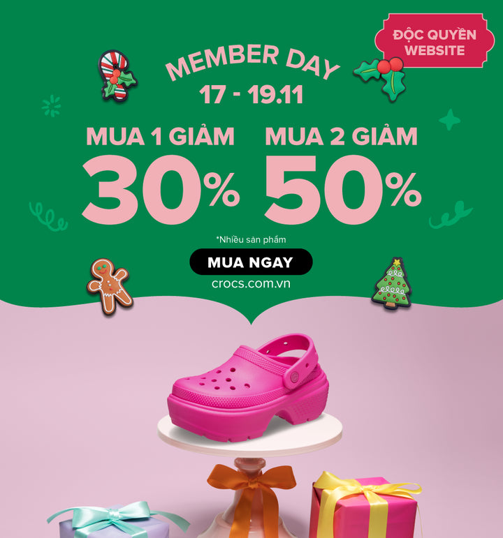 Crocs Member Day x2 Discount Up to 50 Crocs Vi t Nam