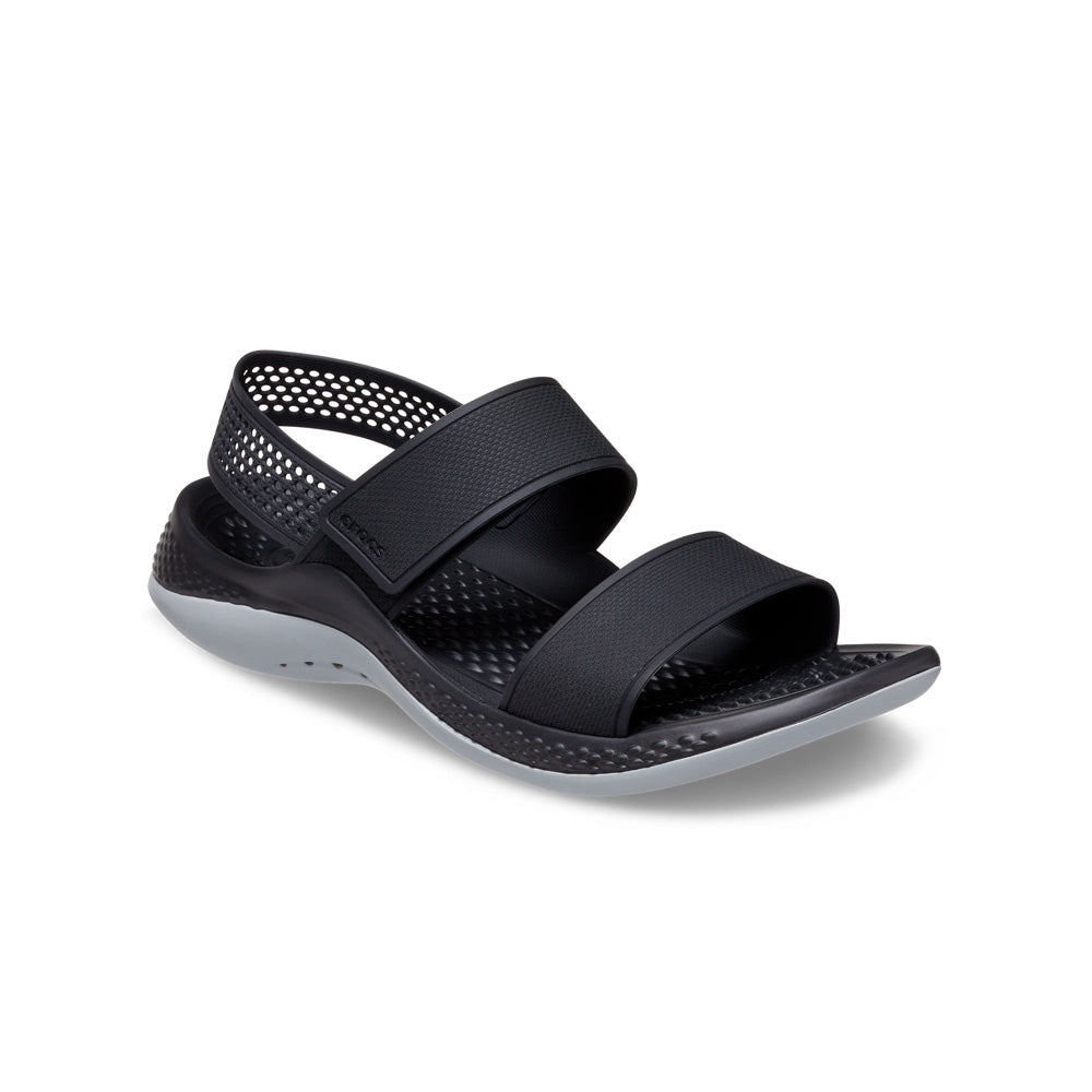 Crocs Literide Navy/White Mesh Flip Wedge Womens Comfort Sandals – The Shoe  Centre