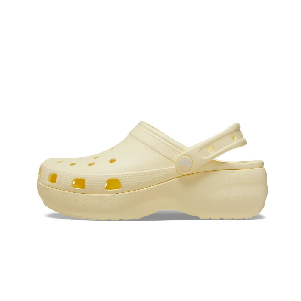 Giày Clog Nữ Crocs Platform Classic - Buttercream