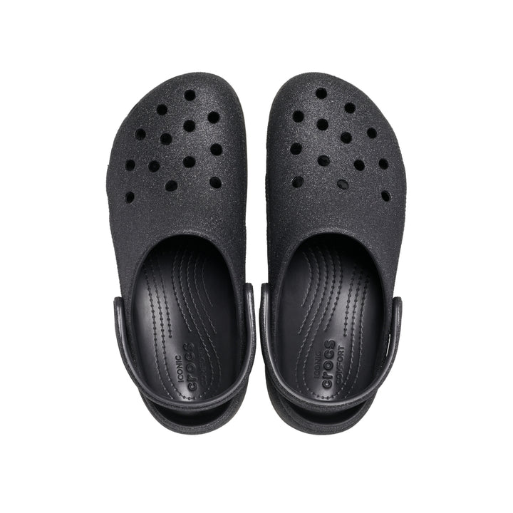 Giày Clog Nữ Crocs Classic Platform Glitter - Black - Crocs™ Việt Nam