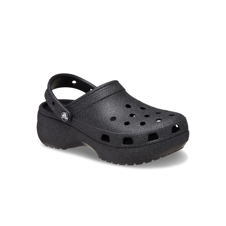 Giày Clog Nữ Crocs Classic Platform Glitter - Black - Crocs™ Việt Nam