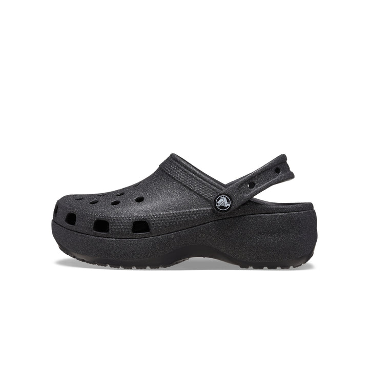 Giày Clog Nữ Crocs Classic Platform Glitter - Black - Crocs™ Việt Nam