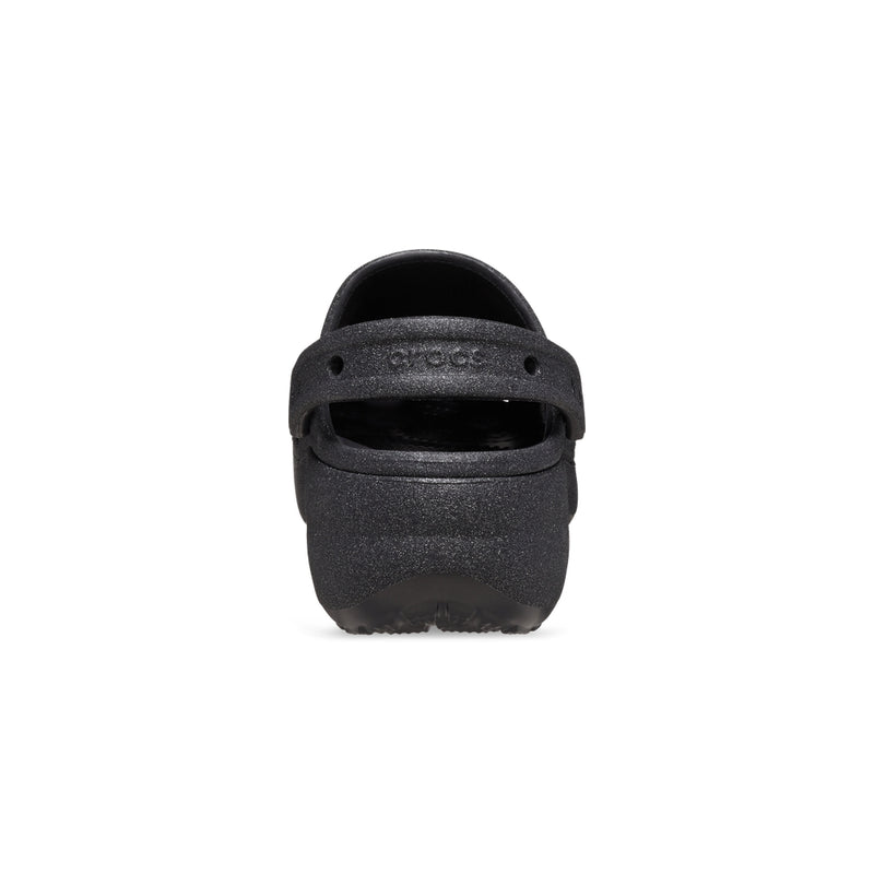 Giày Clog Nữ Crocs Classic Platform Glitter - Black
