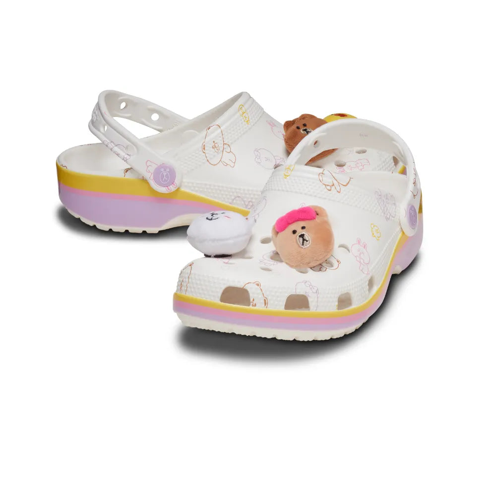 Unisex Crocs Classic Line Friends Clog White