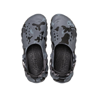 Giày Clog Unisex Crocs Echo Duck Camo - Charcoal/Black