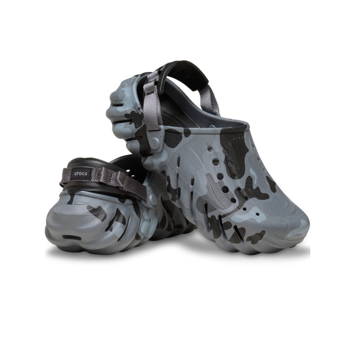 Giày Clog Unisex Crocs Echo Duck Camo - Charcoal/Black - Crocs™ Việt Nam