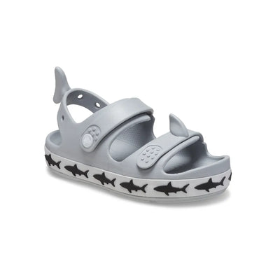 Giày Xăng Đan Trẻ Em Crocs Crocband Cruiser Shark - Light Grey