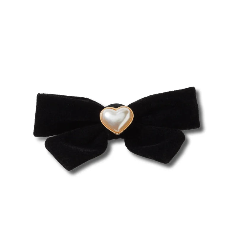 Jibbitz™ Charm Velvet and Pearl Bow